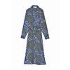 Women's Retro Blue Linea Dress