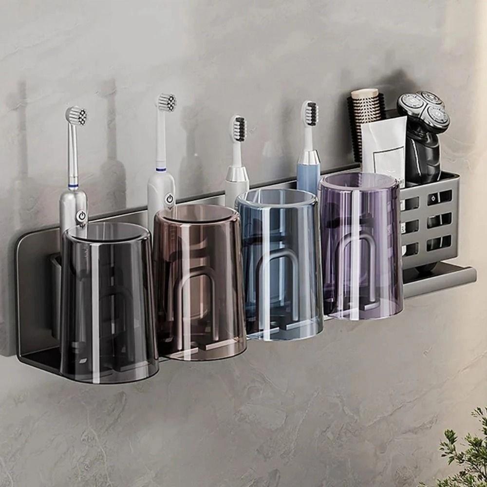 Waterproof Electric Toothbrush Holder Multi-Functional Hanging Toothbrush Stand Electric Shaver