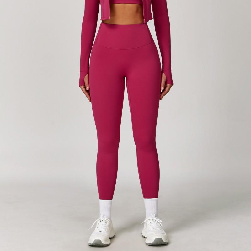 Womens High-Waisted Seamless Yoga Leggings Breathable Quick-Dry Running Pants Gym Fitness Workout