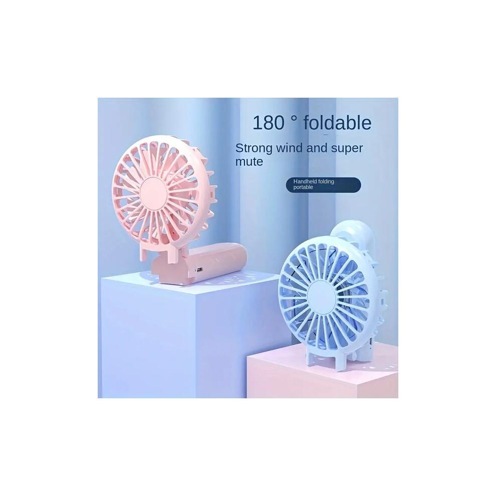 USB Rechargeable Handheld Fan, Foldable Quiet Personal Fan with Powerful Airflow for Indoor and Outdoor Cooling