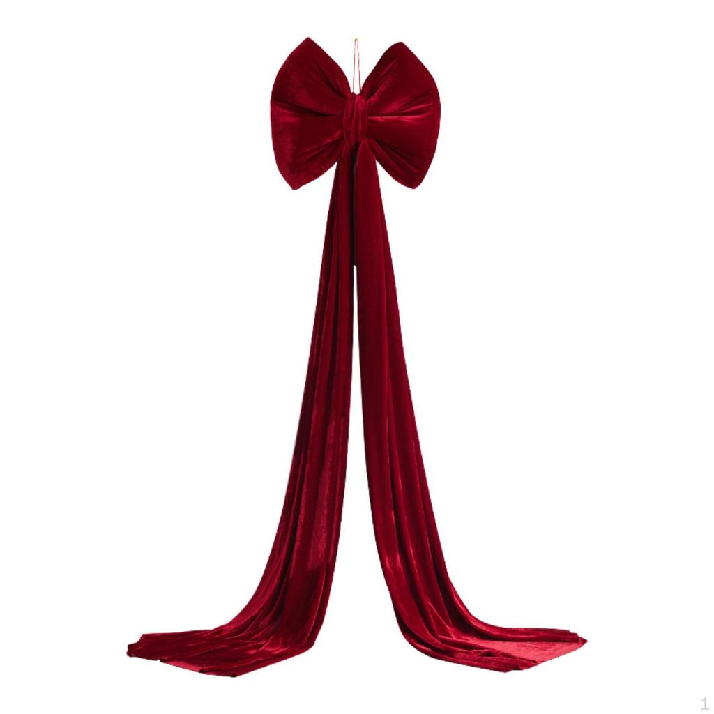 Большой Рождественский Бант Бант-бабочка Домашний Гигантский Бархатный для Забора Помолвка Переднее Крыльцо Колонны