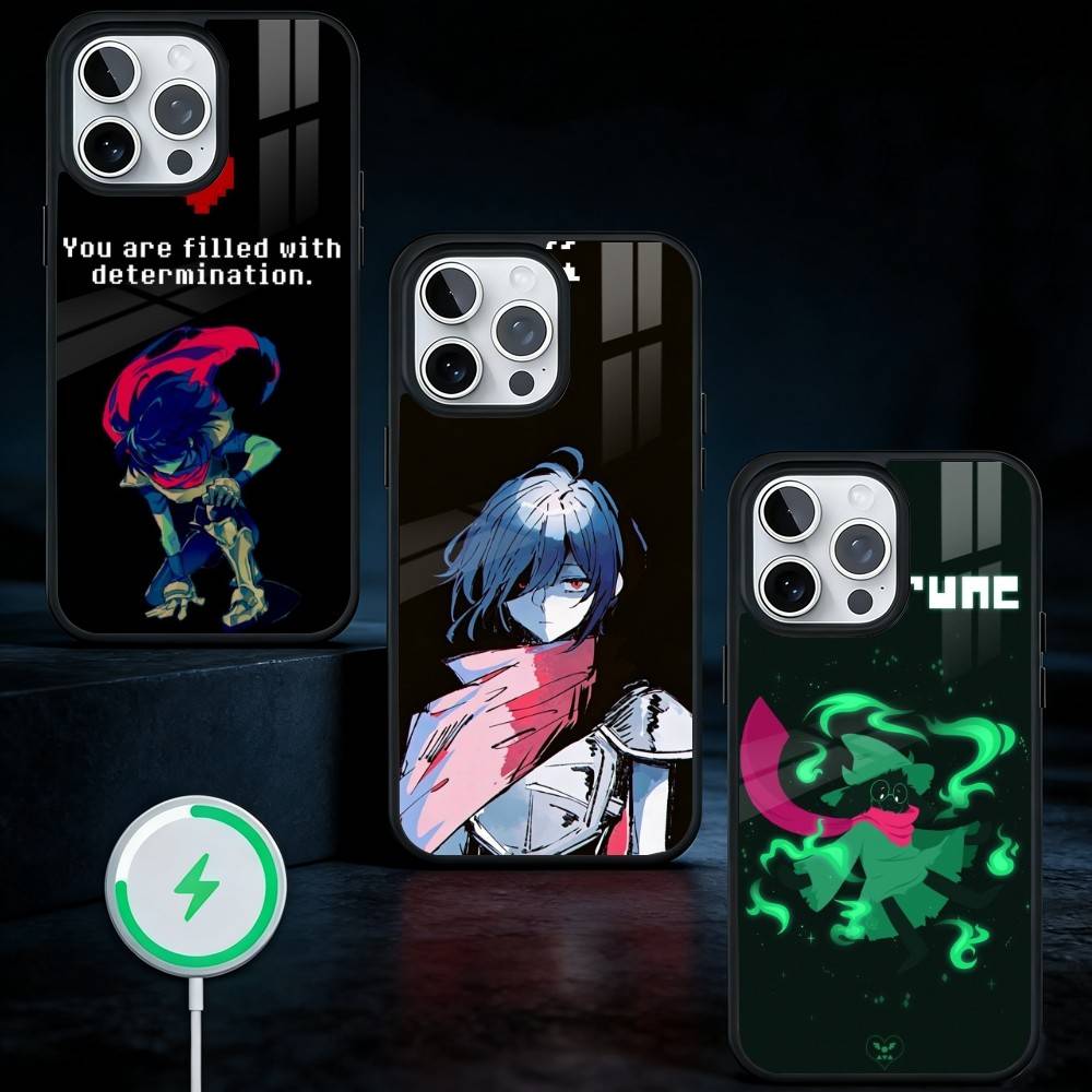 Чехол для телефона D-Deltarune Kris для iPhone17,16,15,14,13 Plus,Pro Max Магнитный Для Magsafe Беспроводная Зарядка