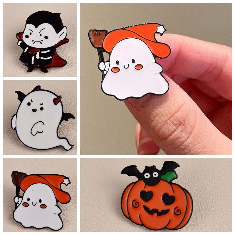 Цинк сплава цинка тыква металлический значок капает масло Хэллоуин нагрудный знак украшение подарок