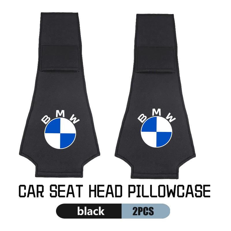 DKXA1 Car Logo Headrest Cushion Cover Badge Head Neck Pillow Case For BMW M Performance E36 E46 E60 E90 E91 E92 E93 F30 F20