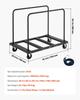 Drywall Cart Dolly, 816 kg Load Capacity, Steel Panel Truck Cart with 12.5 mm Swivel Casters, Lumber Drywall Dolly with Tie-Down Strap & 2 Side