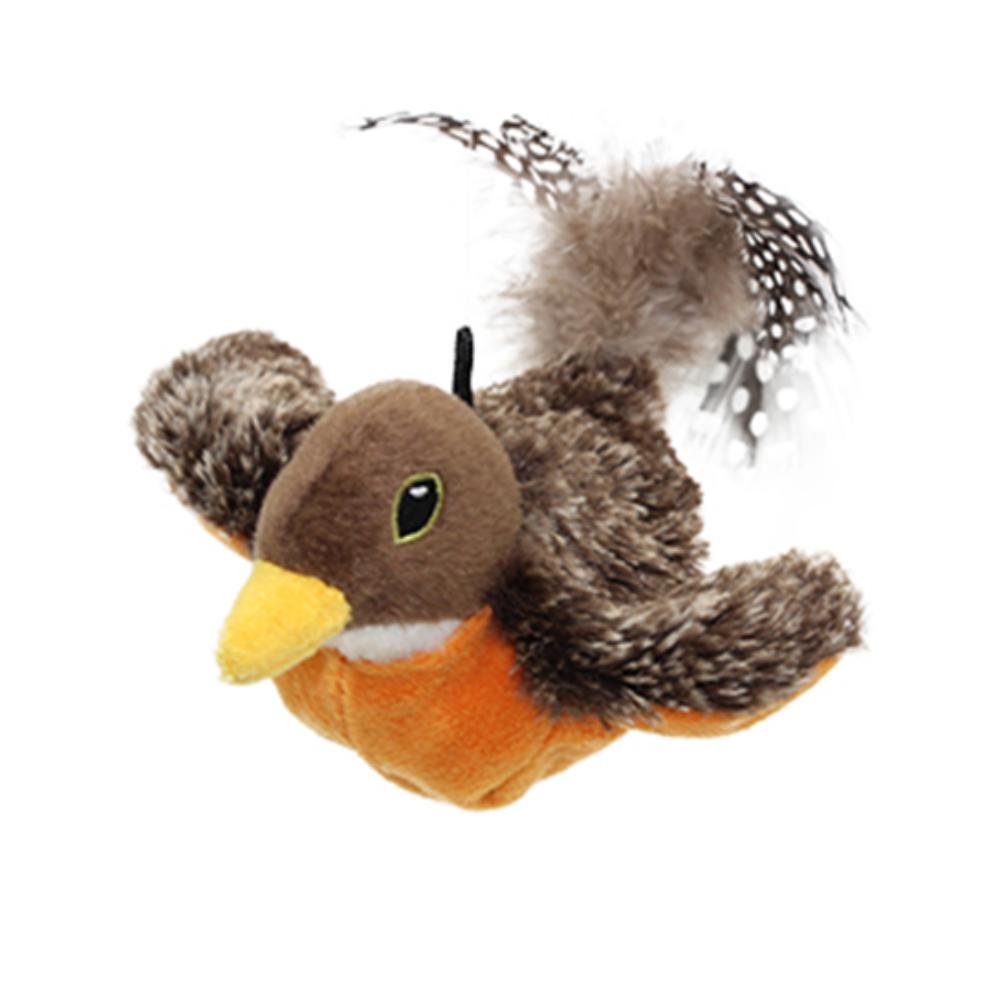 Электронная интерактивная летающая птица, игрушка для кошек, подвесная игрушка-симулятор питомца, воробей