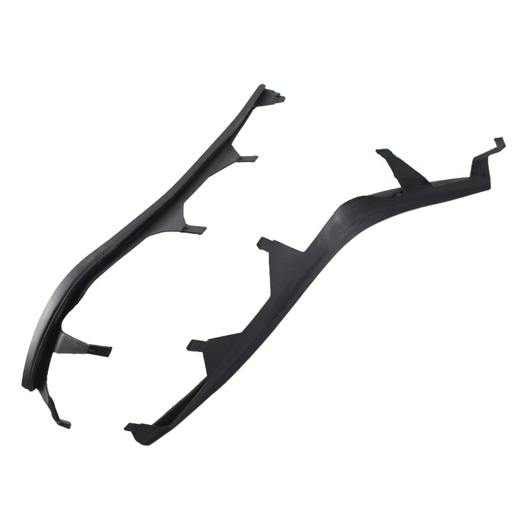 Left & Right One Pair Upper Headlight Cover Strips Replacement for BMW 3 Series E46 02 05(4 door)