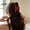 Non Slip Hair Claw Polka Dot Clip for Women, 3.9 Inch Black/White/Red Big Clips, Large Clips Accessory, Strong Hold No Thick or Thin