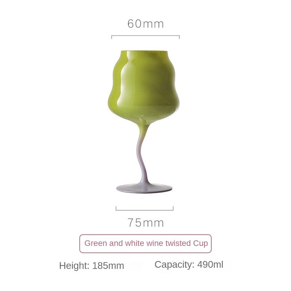 Cream Goblet Medieval Retro Crystal Glass Home Decorative Cup Sparkling Wine Glass Juice Cup for Cold Drink