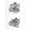 Thick Pops Shoes Women's Spring Gray Sneakers Versatile Thick Bottom Heightening Casual Sneakers