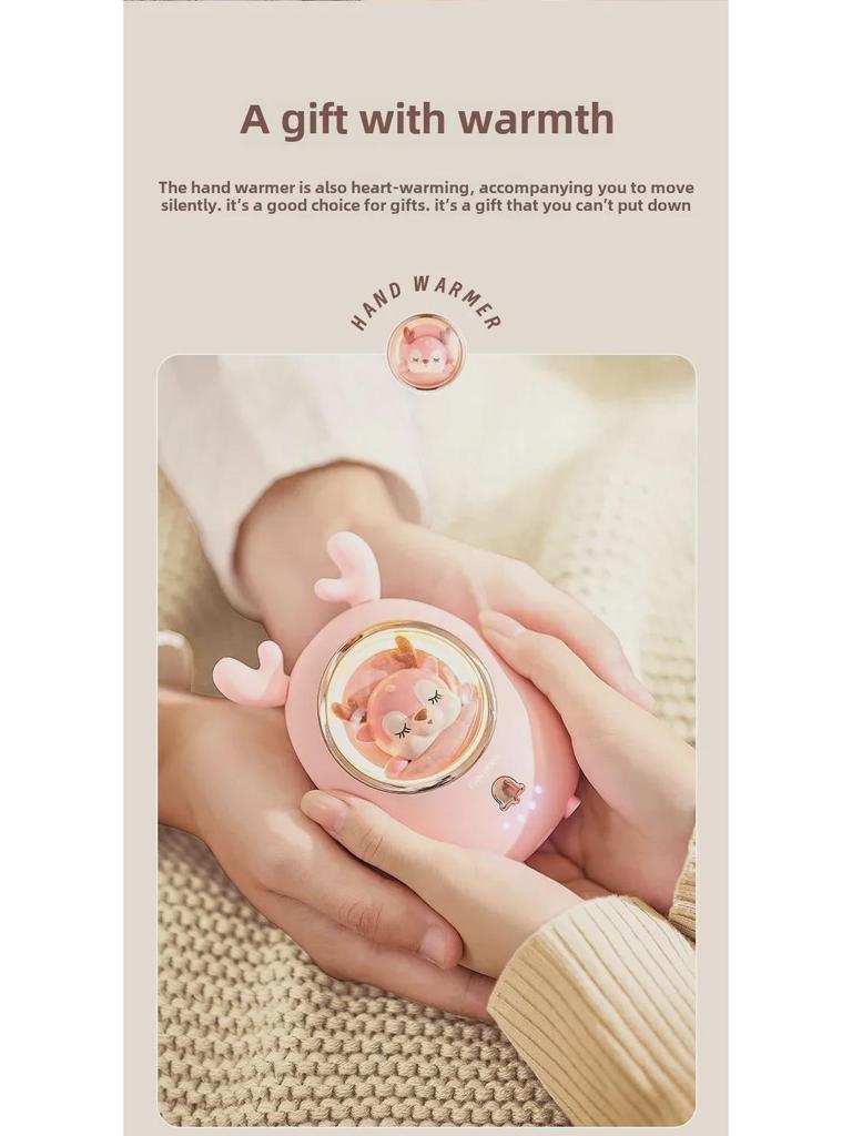 Cartoon Mini Hand Warmer & Power Bank: USB, Portable, Explosion-Proof