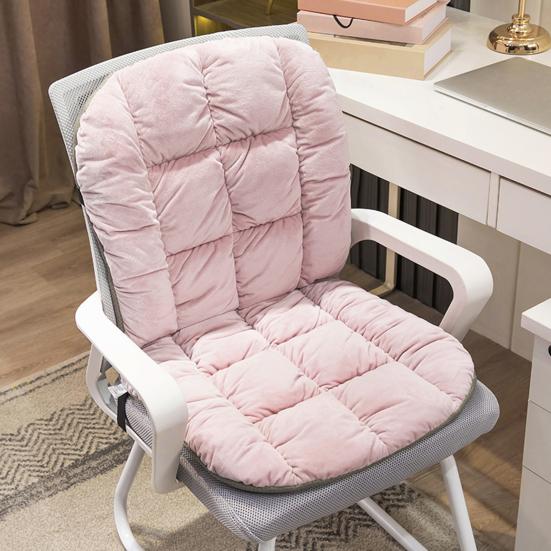 Подушка для стула на зимнее рабочее место с поддержкой спины и съемным моющимся чехлом, утолщенная