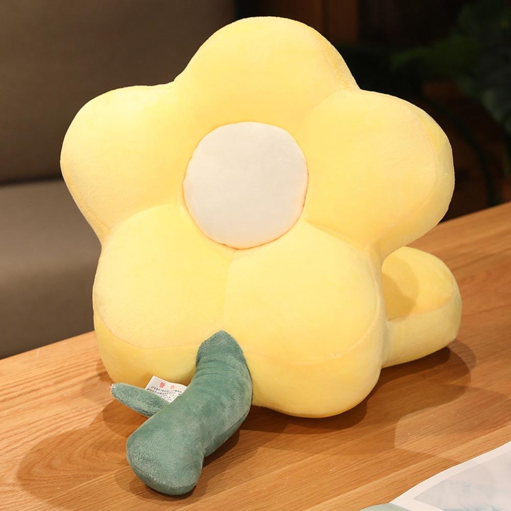Plush&Ice Silk Hand Warmer Pillow Double-sided Flower Pillow Stuffed Toy  Female Gift