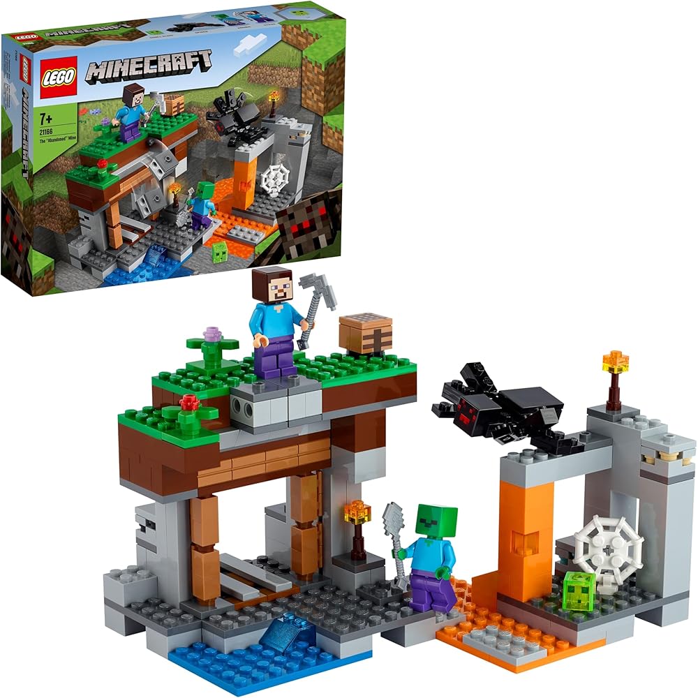LEGO Minecraft Cave Exploration Set 21166 Building Blocks Educational Toy for Kids Ages 7 and Up