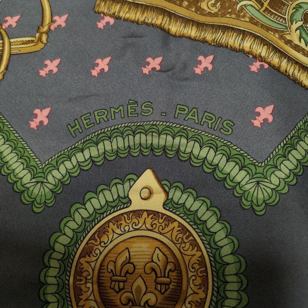 Б/у ШЕЛКОВЫЙ ПЛАТОК HERMES Carre 90 "Assis aupres d'un palmier" Большой