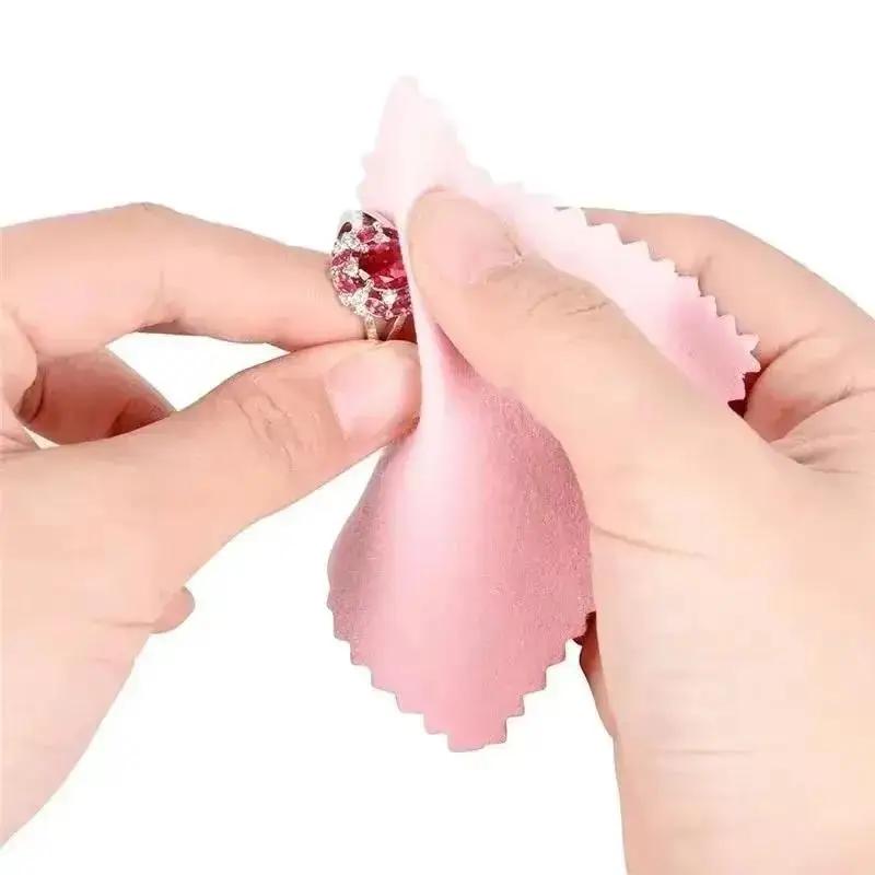 10 Pcs Smooth Lint Free Glasses Lens Cleaning Cloth Jewelry Gold As Silver Polishing Sheets Home Glass Traceless Clean Products