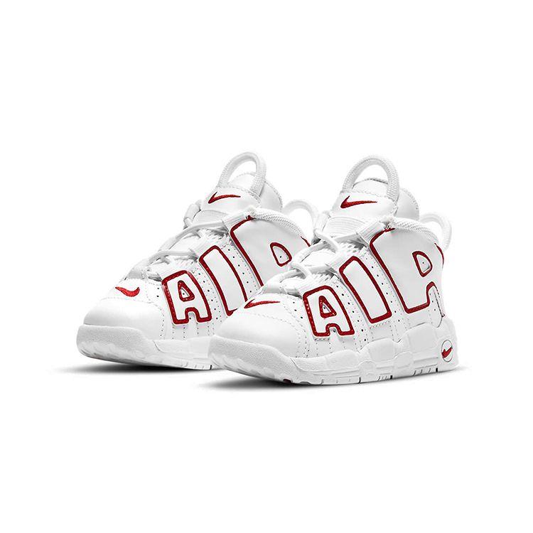 Nike Air More Uptempo TD White Varsity Red 2021 Baby Sneakers DJ5990-100