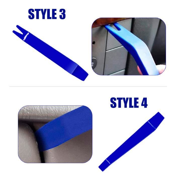 Kits De Panneaux De Clips De Porte Automobile - JAUNE - 4 PCS - Outils De Dépose De Garniture