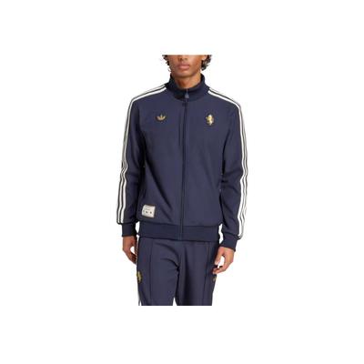 Originals X Juventus Collaboration Полосатая удобная мягкая универсальная тонкая куртка мужская куртка Legendary-Black JF0459