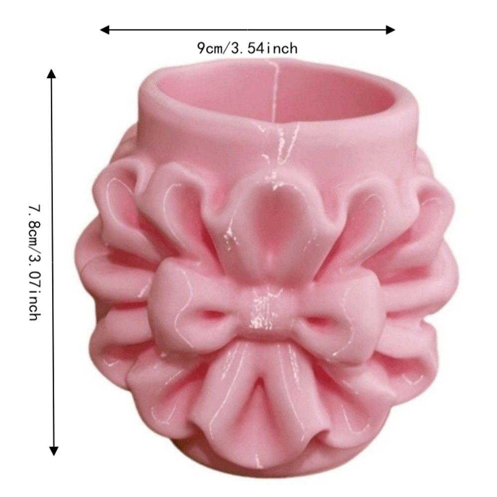3D Printed Pencil Holder Bow Storage Box Practical Makeup Brush Holder Beauty Tool Storage