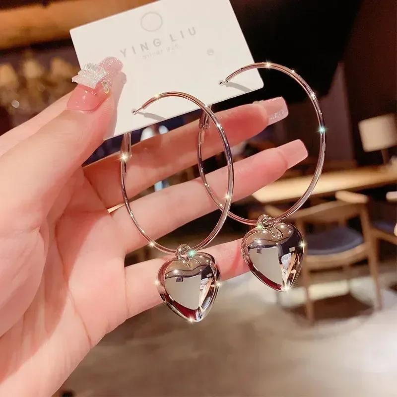 Real 925 Sterling Copper Fashion Fungus Ornaments Romantic Cherry Small Clean Earrings Pink Purple Luxury Zircon for Women Girl