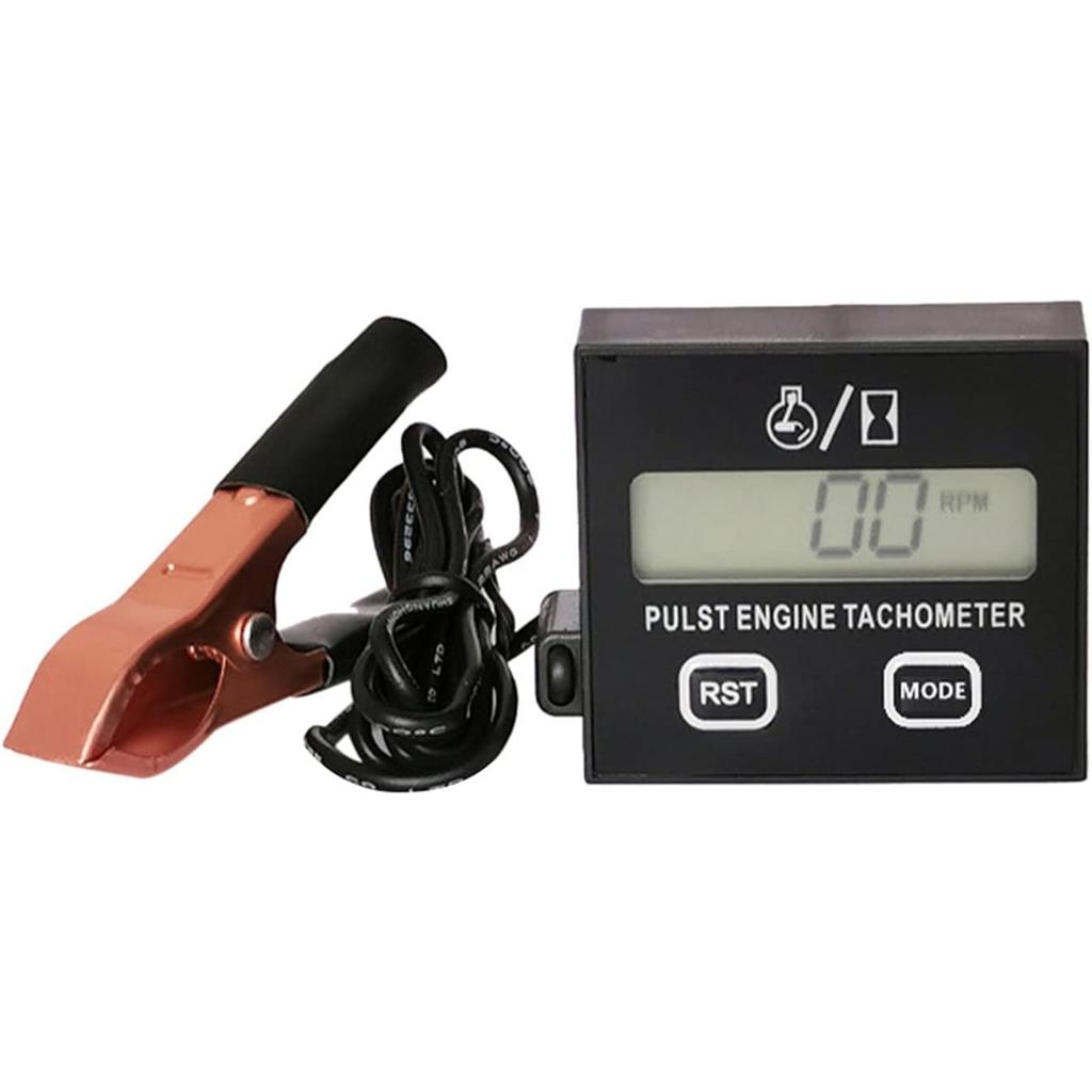 Digital Chainsaw Tachometer Tach Gauge Digital Display Pulse Speedometer for Gesture Induction Chain Saw Cropper Generator Lawn Mower RV ATV Dirt Bike