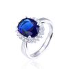 Lindon Classic 925 Sterling Silver Zircon Ring Ladies Jewelry Wedding Promise Party Gift
