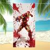 Marvel Iron Man Beach Towel,Superhero Pool Towel,Absorbent Towel Lightweight Towel,Bathroom Swimming,Best Gift for Teens