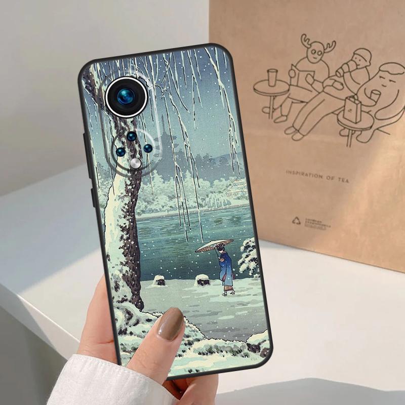 Японское искусство Укиё-э Чехол для Honor Magic 8 Pro 5 6 7 Lite Для Honor Win RT 200 400 50 70 90 X8b X9a X9b X9c X9d