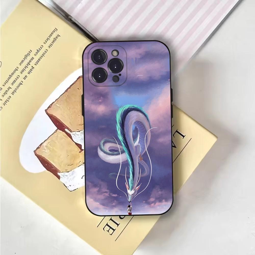 Чехол для телефона S-Spirited D-Dragon A- Away для iPhone 16,15,14,13,12,11,Pro,X,XS,Max,XR,Plus,Mini Мягкий черный чехол