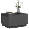 813417 vidaXL Table basse Gris 60x50x35 cm Bois massif de pin