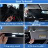 Upgraded Car Bend Tube Window Breaker Handle Sunshade Suitable for Eight Sizes of Sunshades for Various Models Such As Tesla MPV