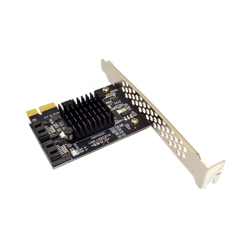 PCIe PCI Express to 6Gbps SATA 3.0 2-Port SATA III Expansion Card Board Adapter