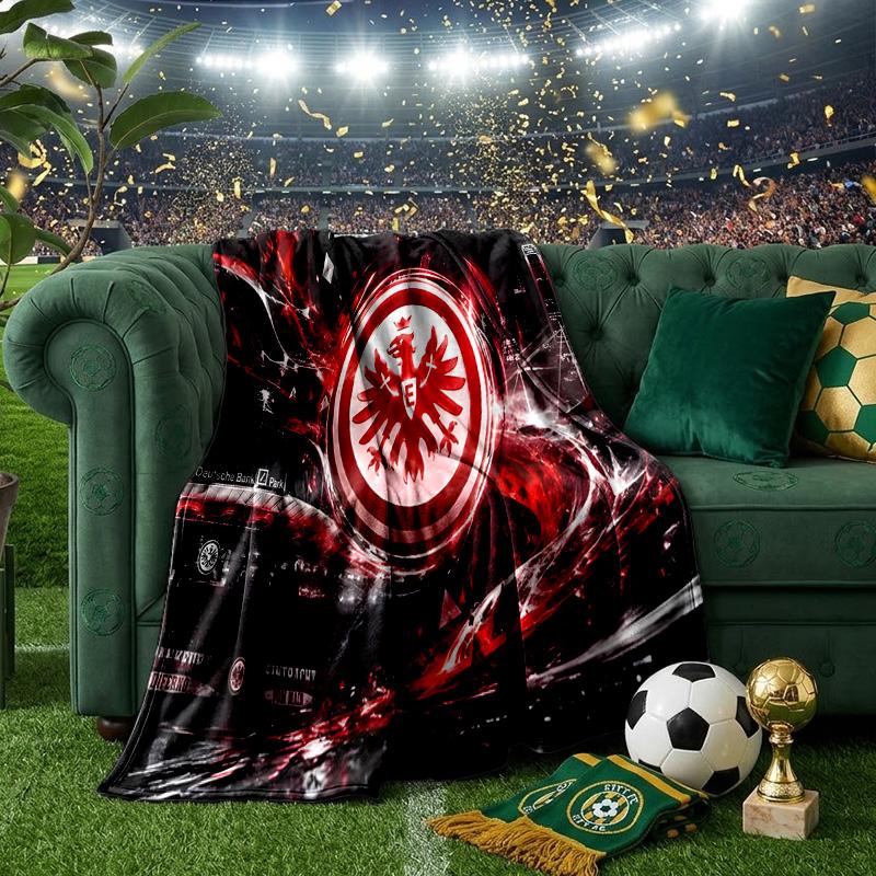 Eagle Crest Frankfurt Emblem Throws Blanket Flannel Blankets Plush for Couch Bed Gifts for Men Women Travel picnic blanket Christmas fan gifts
