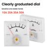 91C16 Pointer Ammeter Tester DC Analog 10A 20A 30A 50A Panel Mechanical Pointer Type Amper Meter Current Measuring Meter