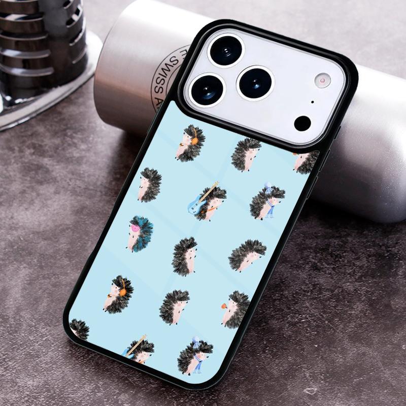 Милый чехол для телефона с ежиком для iPhone 17 16 15 14 13 12 11 Pro Max Plus 17Air Мягкий силиконовый чехол
