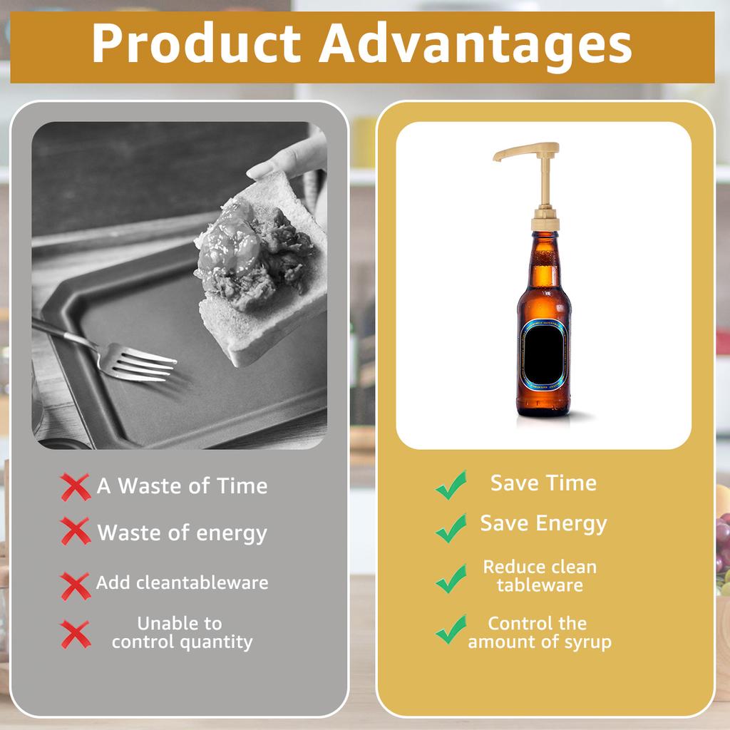 6 шт., дозатор для кофейного сиропа, многоразовый дозатор для бутылок-насосов, 10 куб. см., без капель, с прессованным дозатором для кофейного сиропа с крышкой для рта