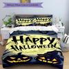 3pcs bedding set Halloween Pumpkins Includes 1 Comforter + 2 Pillowcases, Without Pillow Inserts, Soft Comfortable,a0909048