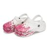 Crocs Классические клоги 811 сделанные персиковыми живыми специальная обувная коробка брызги жидких чернил обувь с отверстиями женские белая пудра
