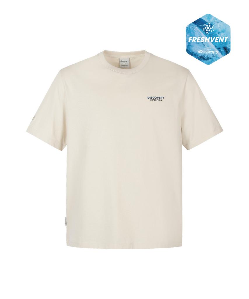 DISCOVERY EXPEDITION Uni Freshvent Футболка с коротким рукавом с графическим принтом (D/Слоновая кость)