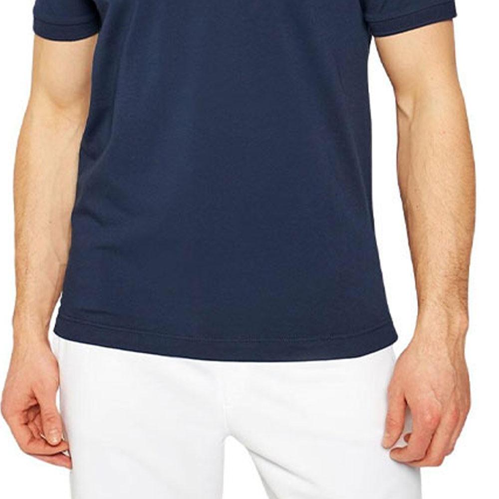 EMPORIO ARMANI EA7 SS22 Polo Shirt Men's Blue 3LPF16-PJ03Z-1554