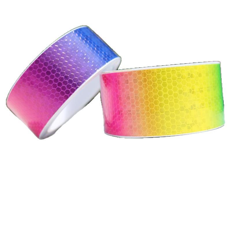 2,5 см Яркая Цветная Светоотражающая Лента для Велосипедов, Мотоциклов и Автомобилей