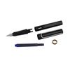 LAMY Safari L19 Shiny Black F LT10 Cartridge Set (Fine Nib) & (LT10BLBK (Blue Black))