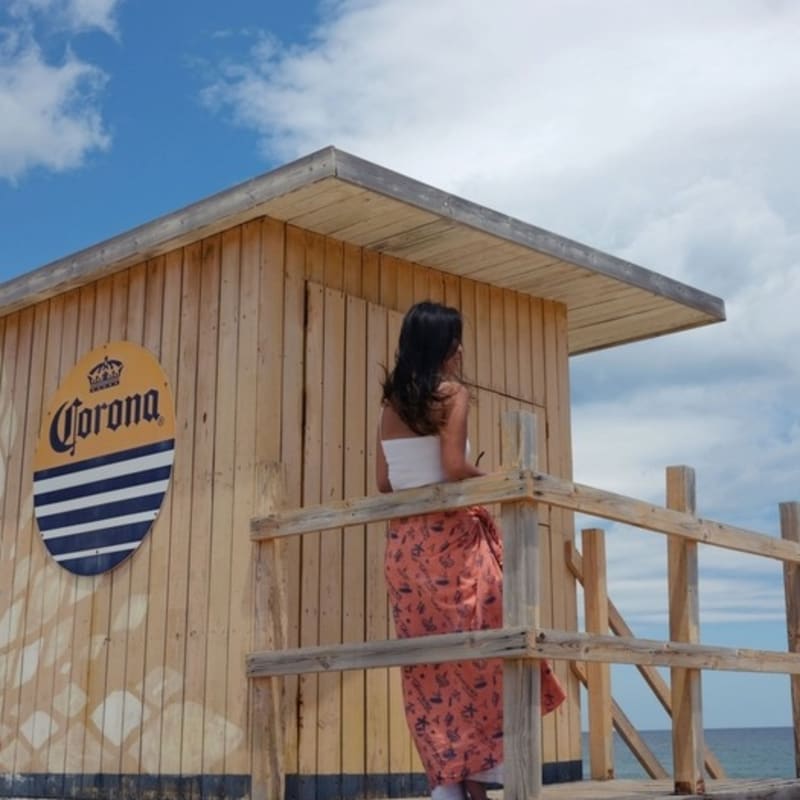 МЭТТ И МЕЛ [Парео] Серфи пляж - Розовый