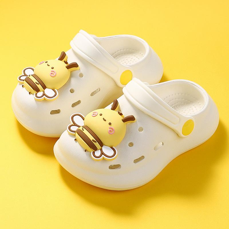 Маленький динозавр милые детские дырочки обувь детская домашняя уличная ЭВА нескользящая пляжная обувь тапочки для детского сада