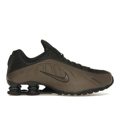 Shox R4 Off Noir Ironstone женские кроссовки коричневые темно-дымчато-серые AR3565-007