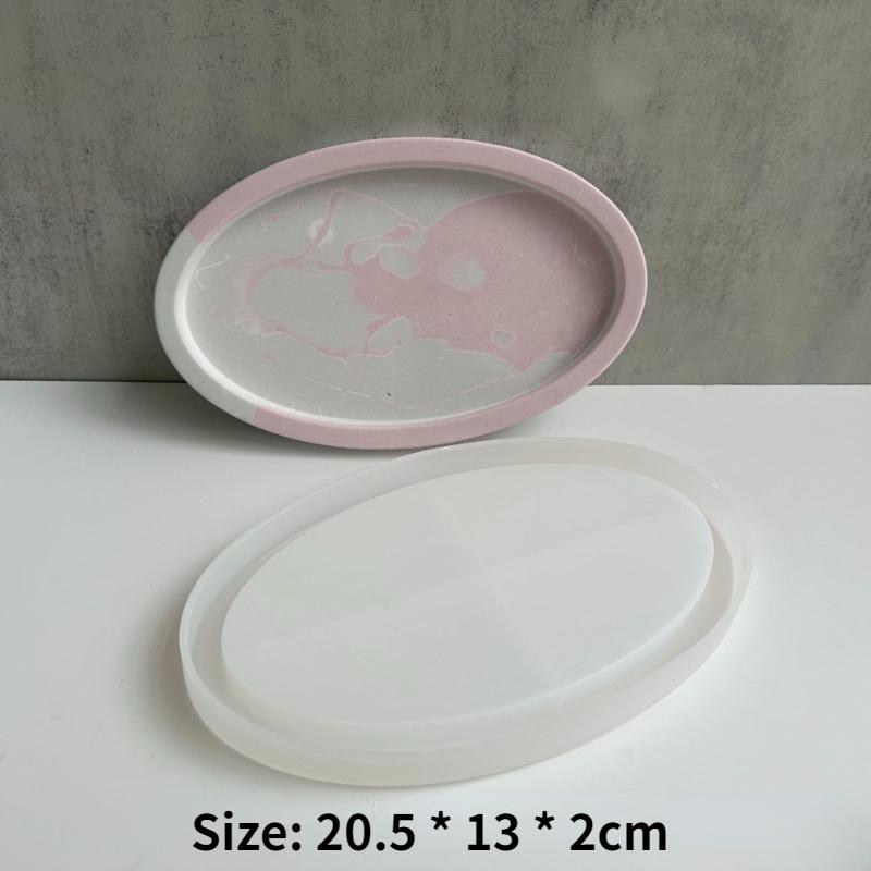 DIY Irregular Storage Tray Silicone Mould DIY Cushion Plate Gypsum Resin Mold Jewelry Storage Box Drip Mold Home Decoration Rrt
