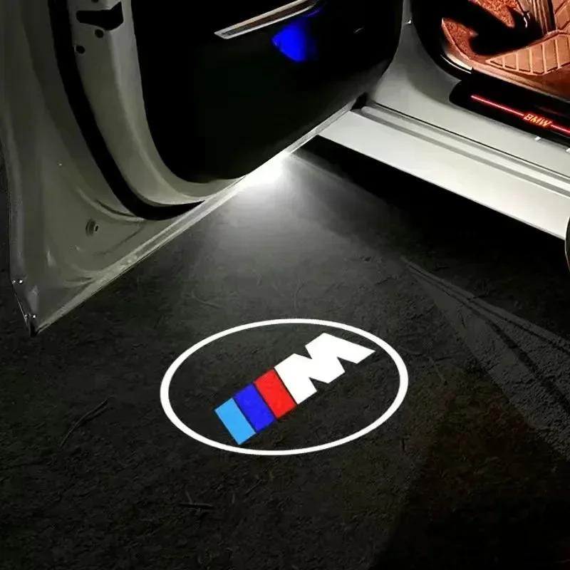2PCS car door LED welcome light wireless light induction lamp is suitable for BMW M1X1 X2 X3 X4 X5 X6 X7 car lamp accessories. KS7