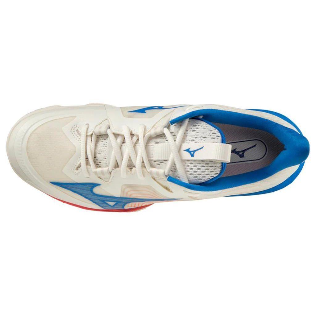 Mizuno Унисекс Wave Claw Neo 2 Бадминтонные кроссовки Белый Синий Красный 71GA227010
