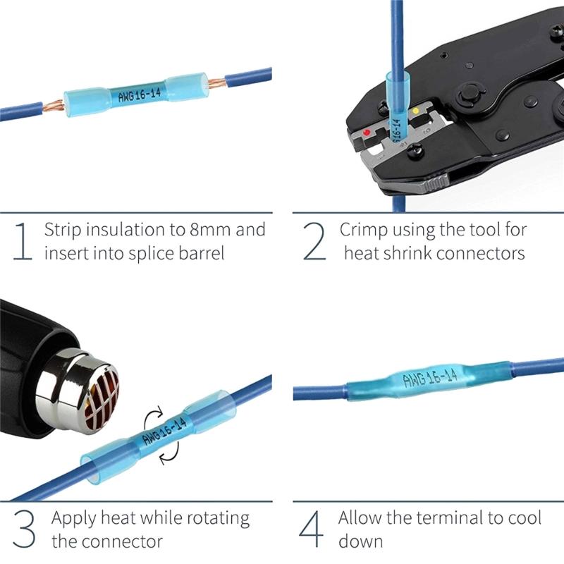 Quickly Install Waterproofed Electrical Terminals Insulated Splices for Outdoor Electrical Connection and DIY Projects